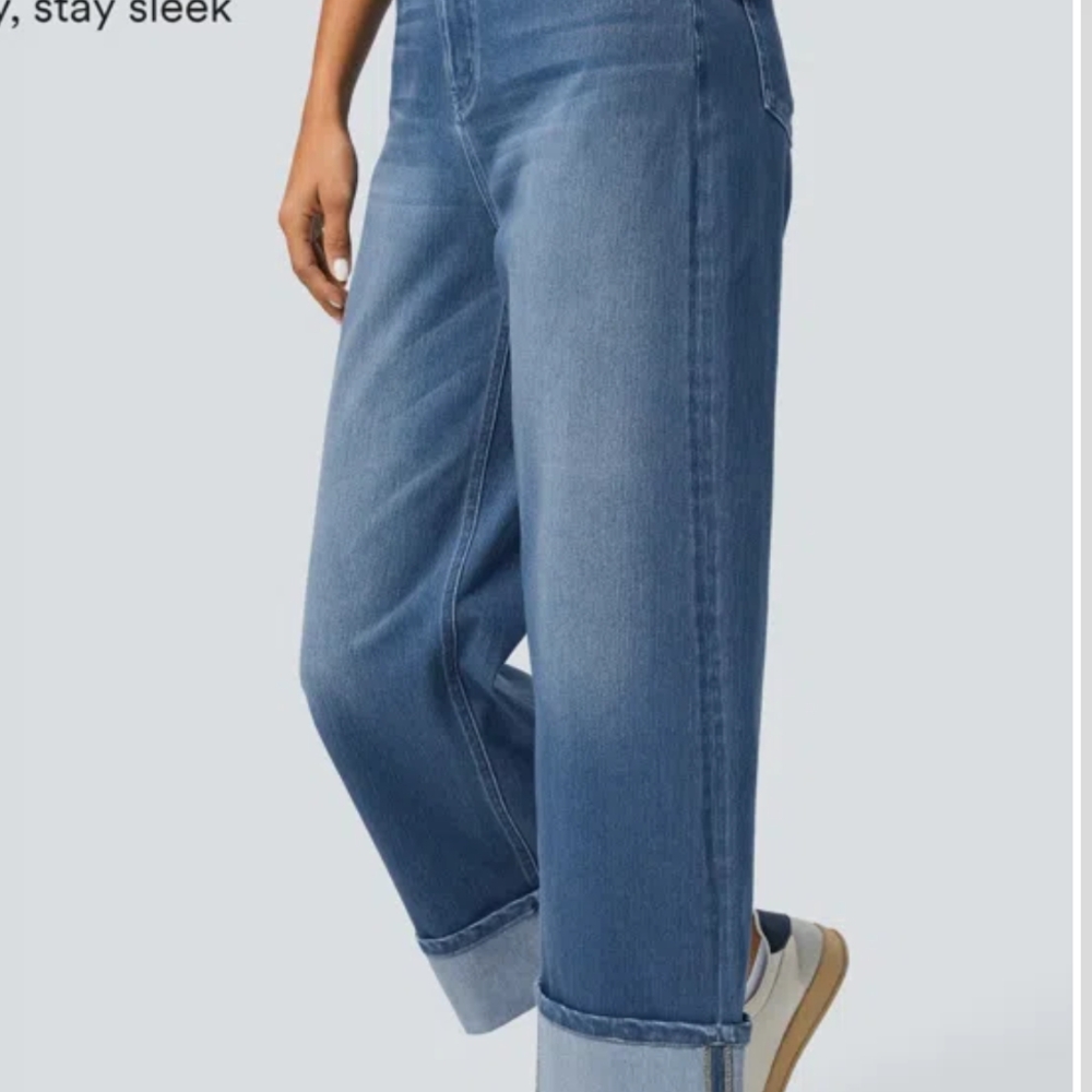 HALARA Denim Blue Flare Jeans